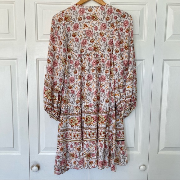 Umgee Boho Floral Tiered Dress - Picture 2 of 8